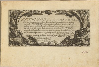 Frontispice: Dedikasjon til Pietro Strozzi av Antonio Tempesta