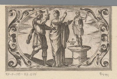 H. Artemia Romeinse martelaressen (serietittel) Imagini di moltes vergini Rom i martyrium (serietittel) av Antonio Tempesta