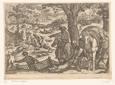 Villsvinjakt Jaktscener (del 7) (serietittel) av Antonio Tempesta
