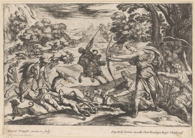 Hjortejakt Jaktscener (del 5) (serietittel) av Antonio Tempesta