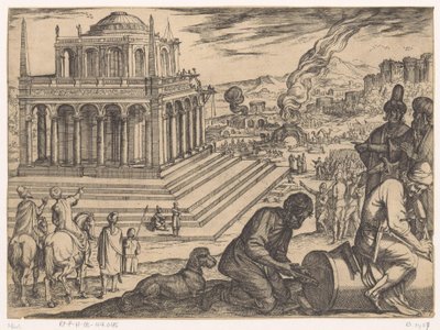 Mausoleet i Halikarnassos av Antonio Tempesta