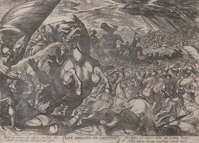 Plate 11: Joshua beordrer solen til å stå stille, fra 