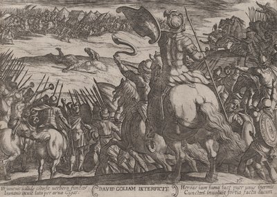 Plate 16: David Killing Goliath, fra 