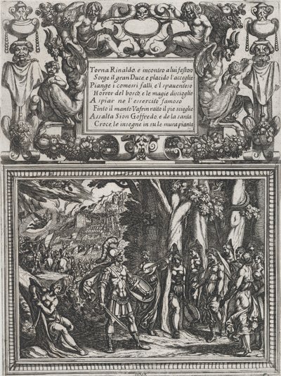 Plate 18: Illustrasjon til Canto XVIII, fra Torquato Tassos 