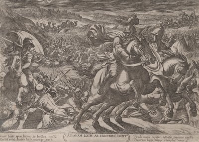 Plate 2: Abraham Liberating His Nephew Lot, fra 