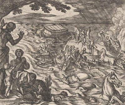 Plate 7: The Flood Diluvium., fra Ovids 