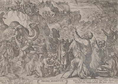 Plate 8: Egypterne drukner i Rødehavet, fra 