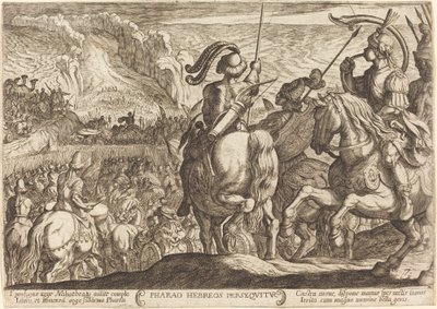 Egypterne forfølger israelittene av Antonio Tempesta