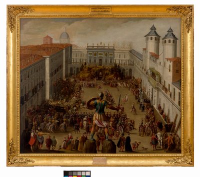 Turnering på Piazza del Castello, Torino, 1620 av Antonio Tempesta