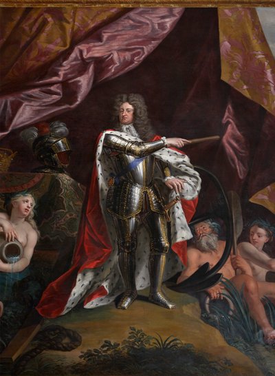 George, Prince of Denmark, som Lord High Admiral of England, detalj fra The Queen