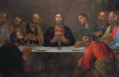 The Last Supper (olje på lerret) av Antonio Viladomat