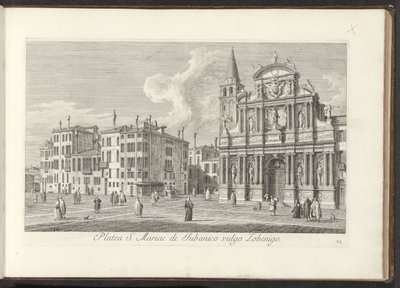 Utsikt over Campo Santa Maria Zobenigo te Venetië Området til S. Rocchi med samme tempel og skole (tittel på objekt) Gezichten op bugemenen en pleinen in Venetië (serietittel) Den mest kjente utsikten over byen Venezia, fra det 38. panelet til Antonius-kan av Antonio Visentini