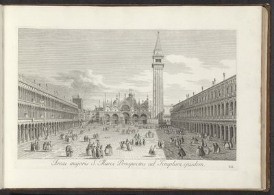 Se på San Marcoplein og San Marco te Venetië Greater Area of ​​St. Mark Prospekt til samme tempel (tittel på objekt) Gezichten op bugemenen en pleinen in Venetië (serietittel) Mer kjent utsikt over byen Venezia, fra Antonius-kanalens plate X av Antonio Visentini