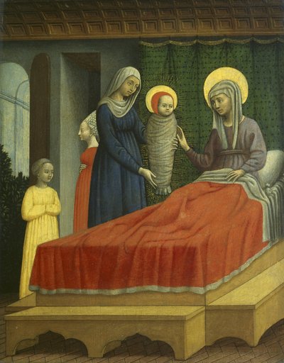 The Birth of St. Augustine, ca. 1440-50 (tempera på panel) av Antonio Vivarini
