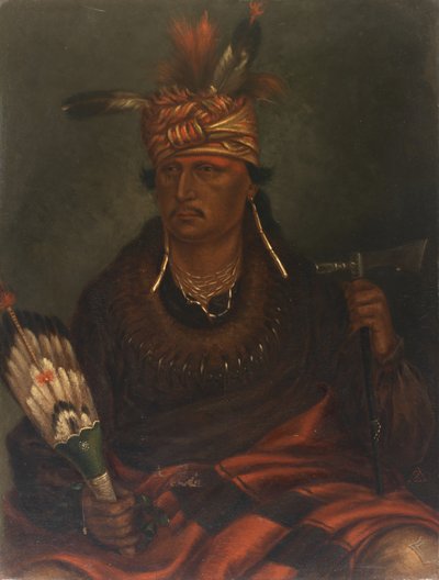 Chetan-woa-kutoa-mang Hawk Who Hunts Walking, ca. 1887. av Antonio Zeno Shindler