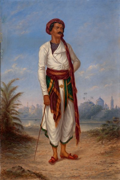Hindu mann, ca. 1893. av Antonio Zeno Shindler