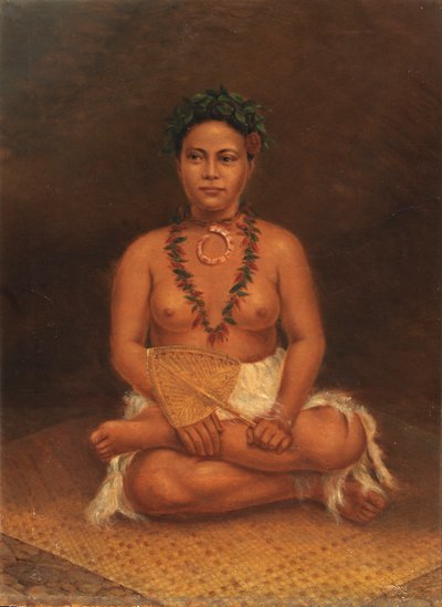 Samoansk kvinne, ca. 1890-1899. av Antonio Zeno Shindler