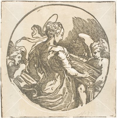 Hellige Cecilia av Antonio da Trento
