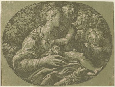 Jomfruen med rosen. av Antonio da Trento