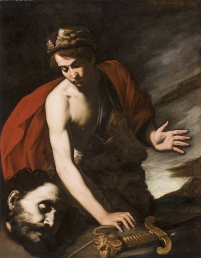 David med Goliats hode, ca. 1642-43 (olje på lerret) av Antonio de Bellis