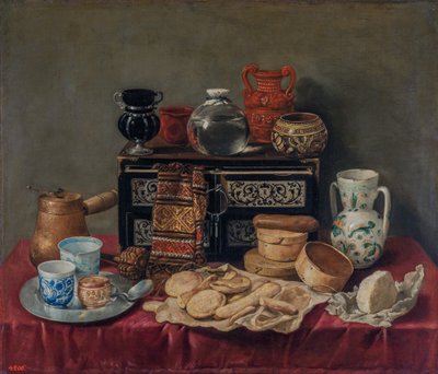 Stilleben med ibenholt kiste av Antonio de Pereda