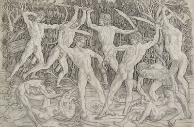 Slaget ved nakne menn, c1470-1475 av Antonio Pollaiuolo