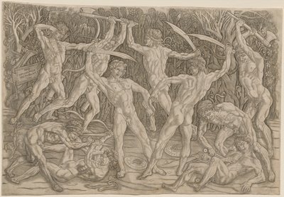 Battle of the Nudes av Antonio Pollaiuolo
