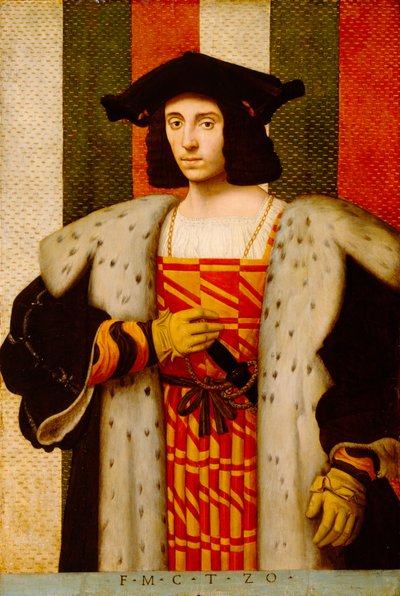 Gentleman fra Trivulzio-familien av Antonio di Bernadino Contino