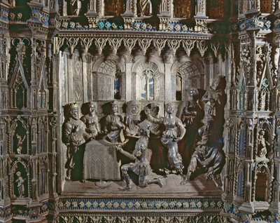 Herodes-festen, med Salomes-dans, Argentos alter, 1478 (sølv) av Antonio di Salvi