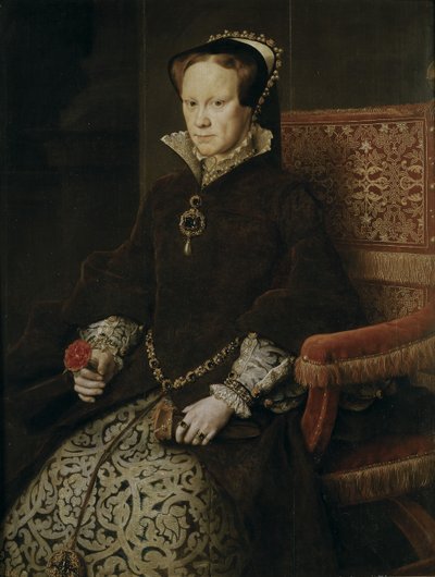 Portrett av Mary I av England, 1554 av Antonis Mor