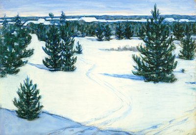 Vinterlandskap, 1938 av Ants Laikmaa