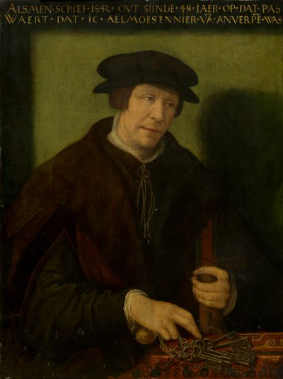 Portrett av en almoner fra Antwerpen av Antwerp 16th Century