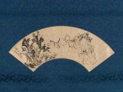 Tilbereder te ved en fjellkløft, 1825. av Aoki Mokubei