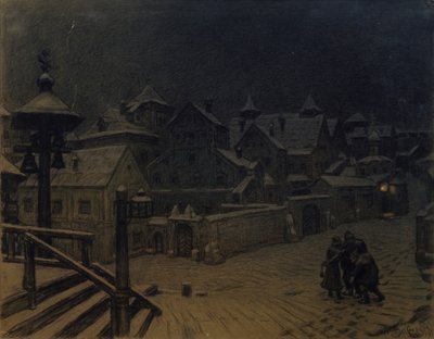 Boyars herskapshus sover, 1918 av Apollinari Mikhailovich Vasnetsov
