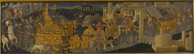 The Triumph of Scipio Africanus (tempera med gull og sølv på panel) av Apollonio (studio of) & Marco del Buono (1402 89)