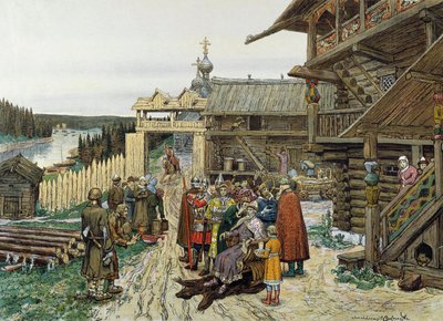 Retten til en føydal russisk prins, 1908. av Appolinari Mikhaylovich Vasnetsov