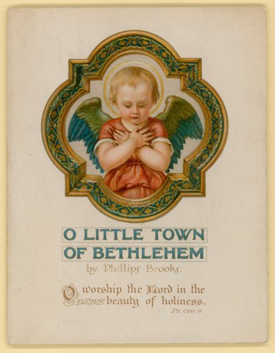 Illustrasjon for O Little Town of Bethlehem (chromolitho) av Archibald Henning