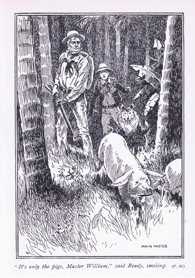 Det er bare grisene, mester William, sa Ready, 1900-tallet av Archibald Webb