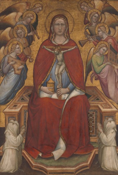 Den hellige Maria Magdalen holder et krusifiks, ca. 1395-1400 av Aretino Luca Spinello or Spinelli