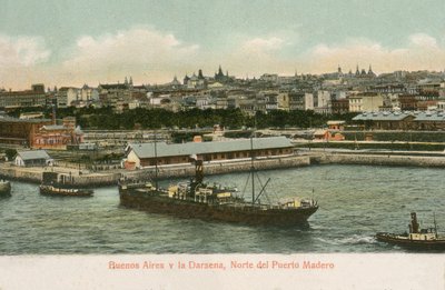 Darsena dokker, Puerto Madero, Buenos Aires, Argentina (farget bilde) av Argentinian Photographer