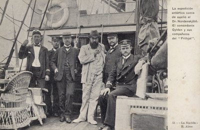 Svensk oppdrag for å redde de forliste medlemmene av Otto Nordenskjolds Antarktisekspedisjon, c1904 av Argentinian Photographer
