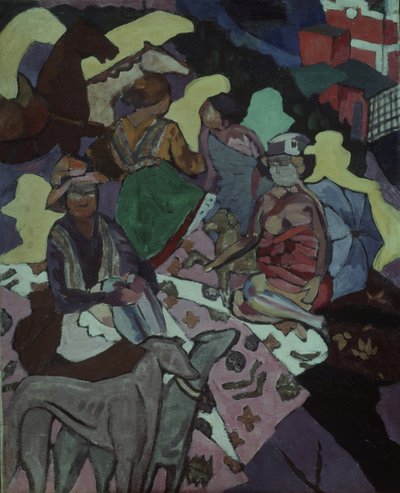 Ved sjøen, 1915-1916 av Aristarkh Vasilievic Lentulov