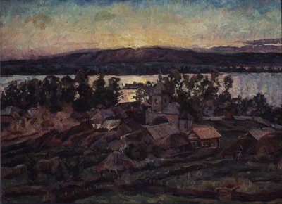 Solnedgang, 1928 av Aristarkh Vasilievic Lentulov