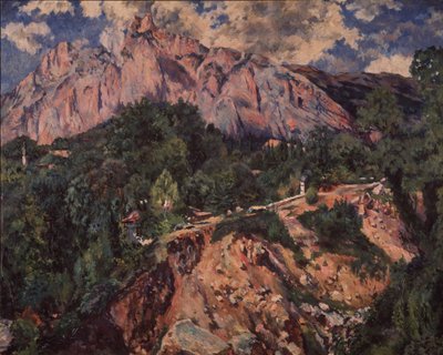 Ai-Petri-fjellet, 1926 av Aristarkh Vasilyevich Lentulov