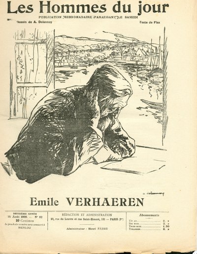 Cover av ""The Men of the Day"", Satirical in B & W av Aristide Delannoy