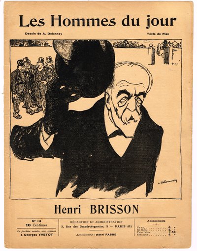 Cover av ""The Men of the Day"", Satirical in B & W av Aristide Delannoy