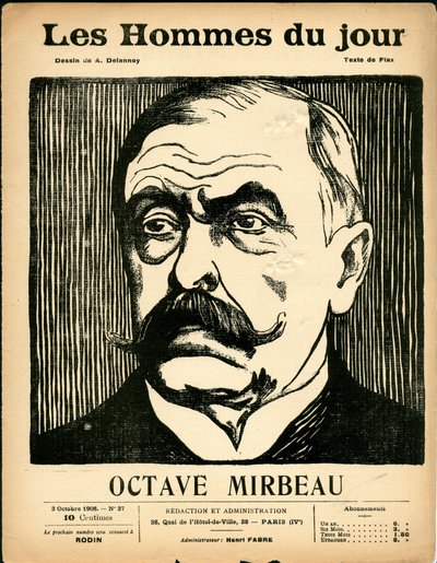 Cover av ""The Men of the Day"", Satirical in B & W av Aristide Delannoy