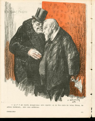 L'Plate au beurre, nummer 134, satirisk i farger av Aristide Delannoy