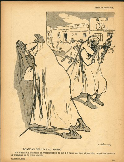L'Plate au beurre, nummer 335, satirisk i svart-hvitt av Aristide Delannoy