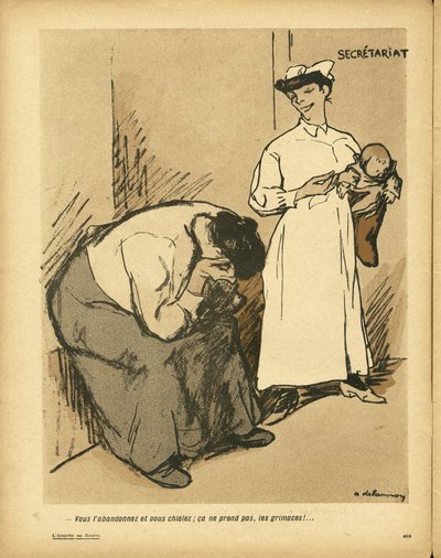 L'Plate au beurre, nummer 338, satirisk i farger av Aristide Delannoy